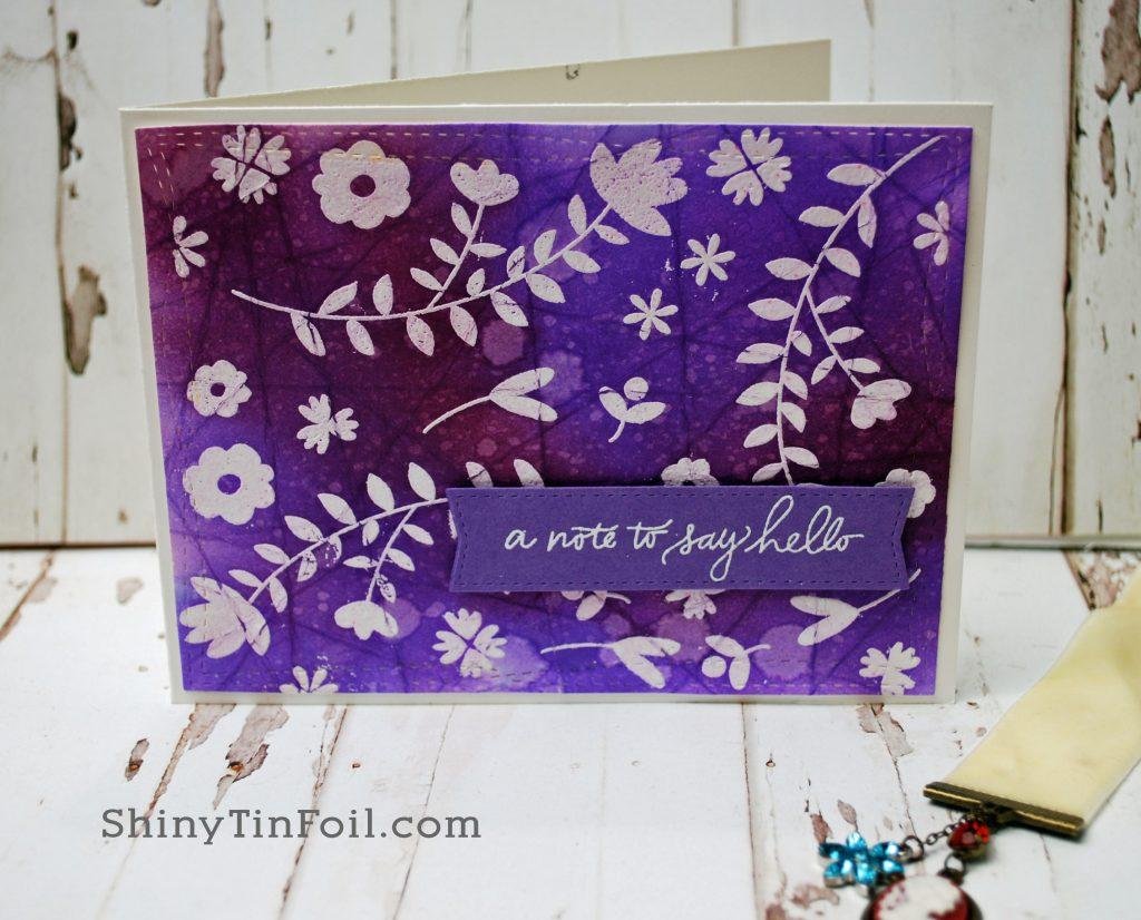 Purple Batik Card